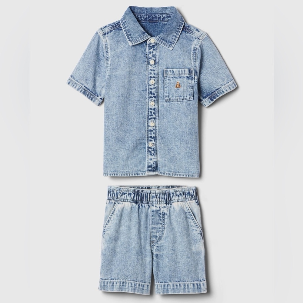 FREE GIFT INCLUDED GAP Kids Blue Denim Matching Set